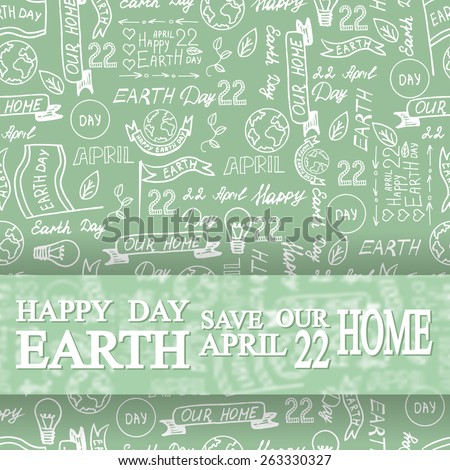 A vector set  for Earth Day.sketch illustration of planet earth
