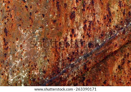 rusty metal background closeup