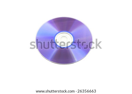 purple isolated dvd-r disk