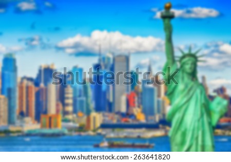 Blurred Background image from New York City