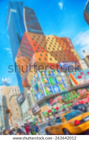 Blurred Background image from New York City