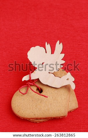 angel with gingerbread cookies