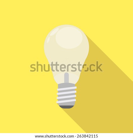 light bulb with long shadow