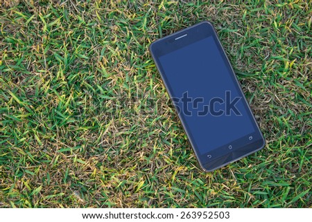 phone on the ground