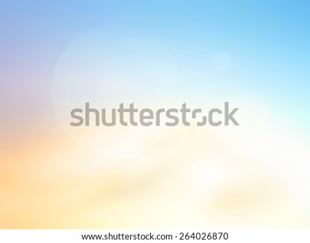 World environment day concept: Sun light with abstract blur beautiful nature background