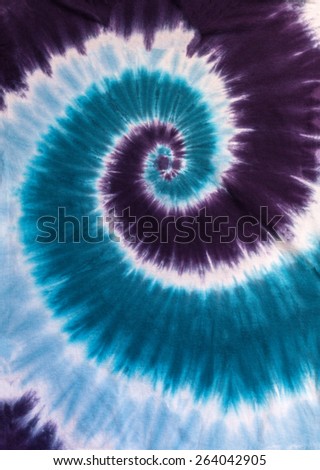 Blue, Purple Tie Dye Abstract Design