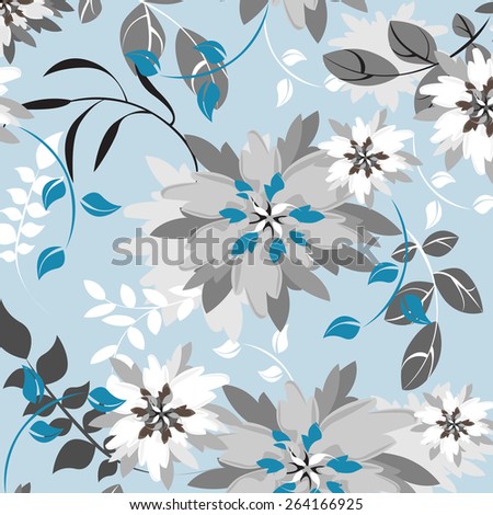 Seamples Flower illustration  Floral Pattern Texture Art