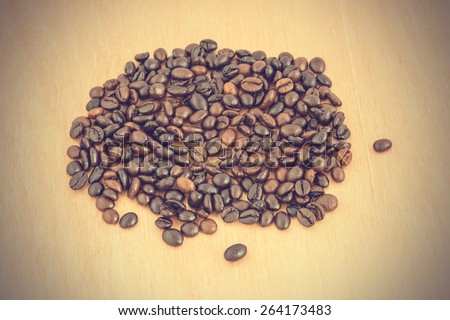 coffee beans background - vintage effect style pictures