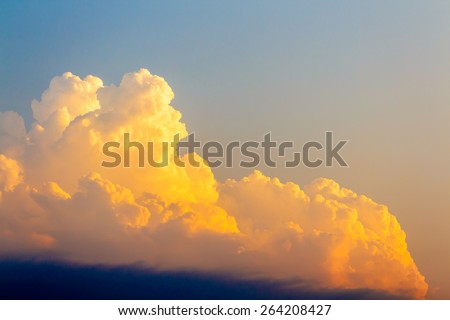 beauty sky at twilight, background photo stock Royalty-Free Stock Photo #264208427