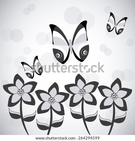 beautiful flowers design, vector illustration eps10 graphic 