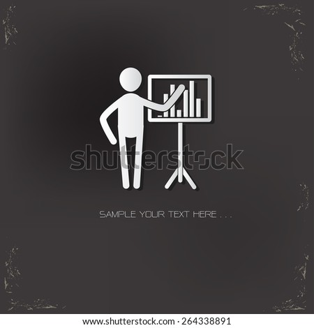 Graph,Human resource design on old background,vector