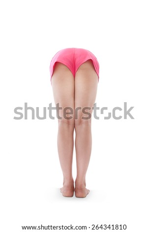 Young Indian girl in yoga pose