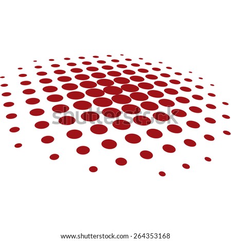 Abstract Red Halftone Background Vector





