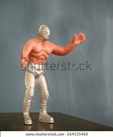 Wrestler
Photograph of a toy masked mexican wrestler