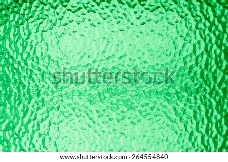 Green glass for texture or background