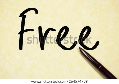 free word write on paper 