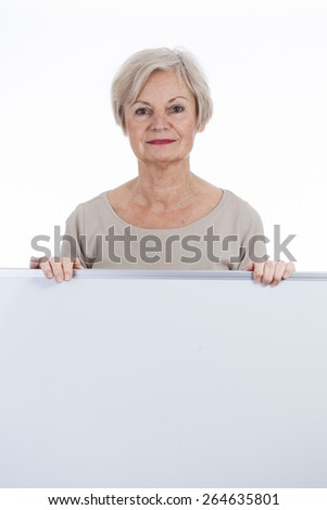 confident neat senior woman various situations at home