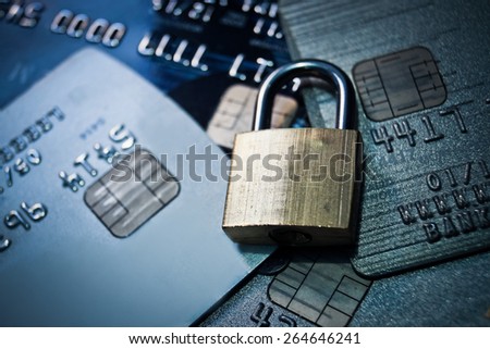 credit card data encryption security Royalty-Free Stock Photo #264646241