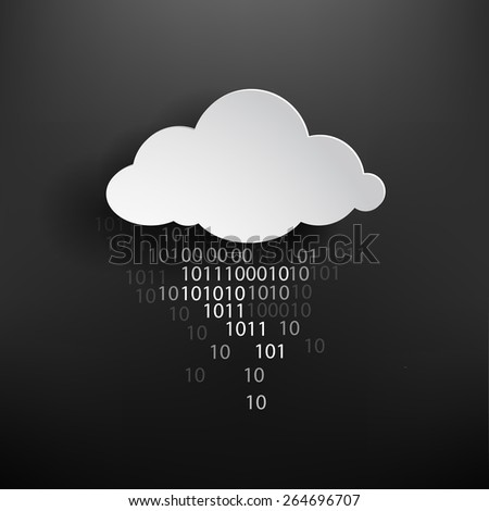 cloud computing - binary code