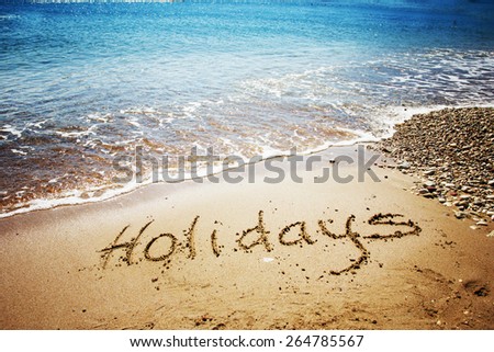 Summer holidays background/ sea background