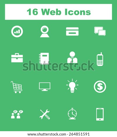 Very Useful Flat Web Icons on UI Colors. Eps-10.