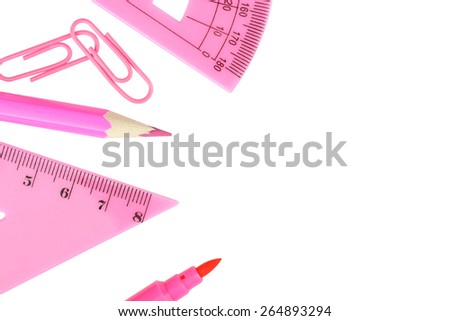 grupa school supplies pink color