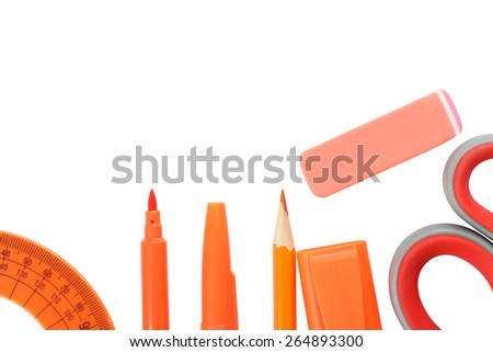 grupa school supplies orange color
