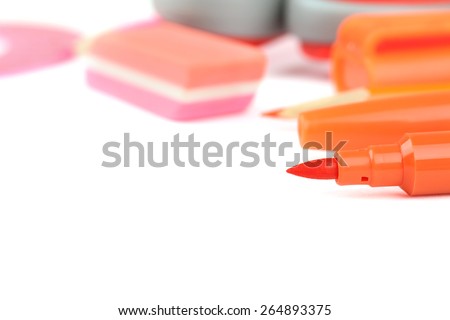 grupa school supplies pink-orange color