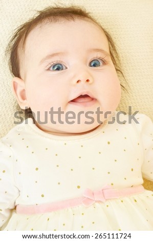 Portrait of a beautiful baby girl