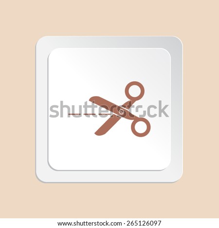 Scissors icon vector icon 