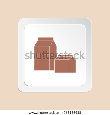 Packing vector icon 