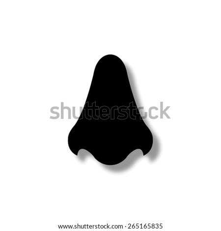Nose  - vector icon with shadow