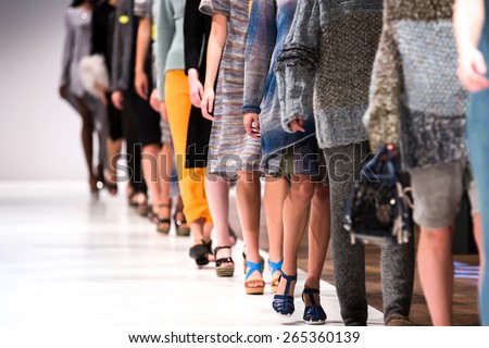 Fashion Show, Catwalk Runway Show Event, Fashion Week themed photograph. Royalty-Free Stock Photo #265360139
