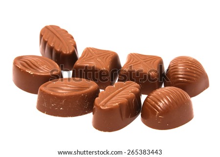Chocolate candies Royalty-Free Stock Photo #265383443