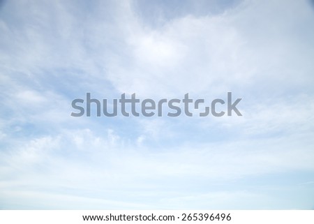 Sky and cloud nature environment landscape background ,Good weather day background Nature sky background Royalty-Free Stock Photo #265396496