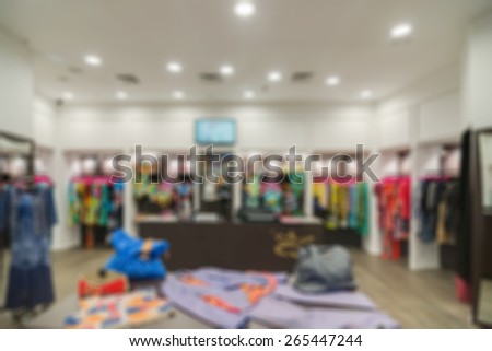 Abstract background of modern shopping mall, shallow depth of focus