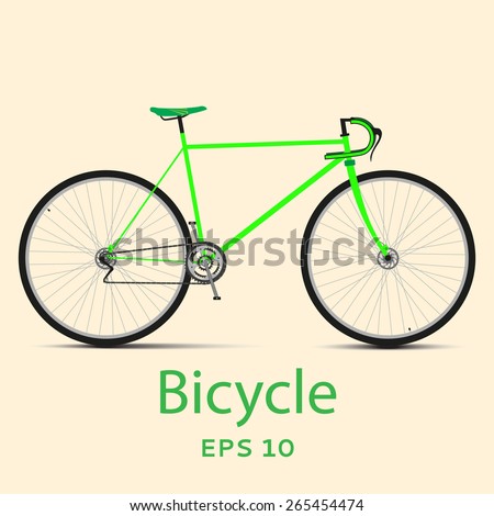 Speed racing bicycle