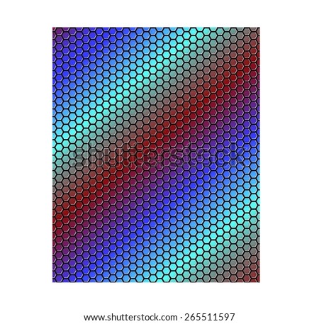 Vector colorful Honeycombs