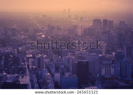 skylines and sunset, Toronto, Canada