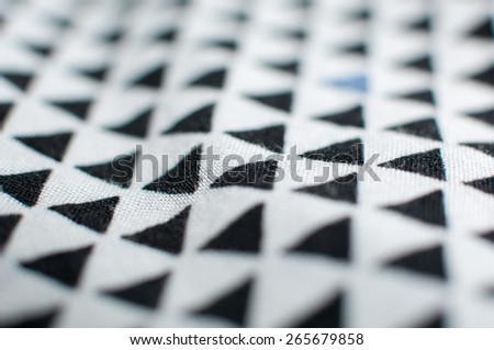 Pattern fabric triangle texture.