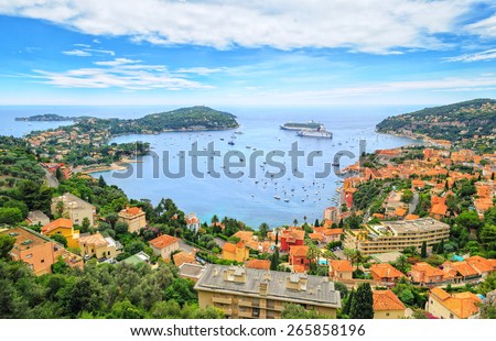Cote d'Azur by Nice, France Royalty-Free Stock Photo #265858196