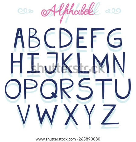 Vector set of alphabet.