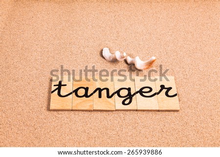 Words on sand tanger