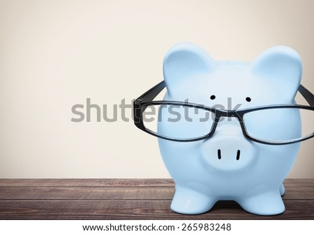 Pig, Intelligence, Glasses. Royalty-Free Stock Photo #265983248