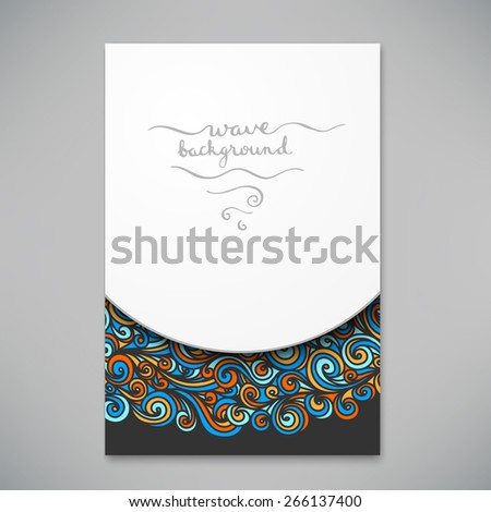 Beautiful card for invitation or announcement, vector illustration