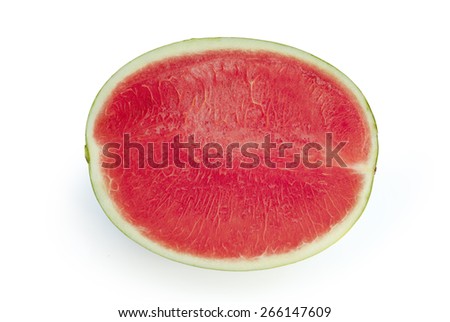 Seedless watermelon isolate on white background with clipping path. 