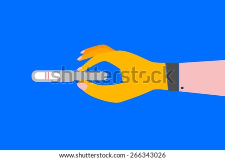 Hand - Holding Pregnancy Test Pack 