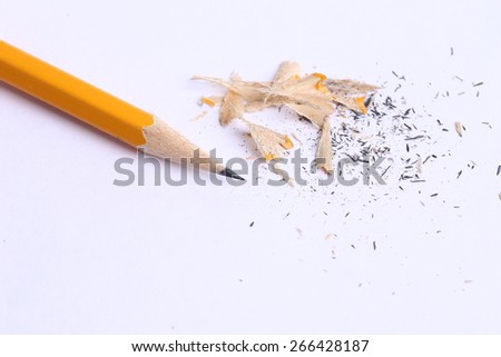 Pencil and shavings