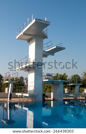 Public plunge pool Royalty-Free Stock Photo #266438303