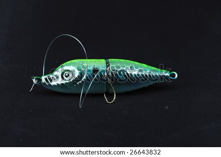Picture of a lure  on a dark background